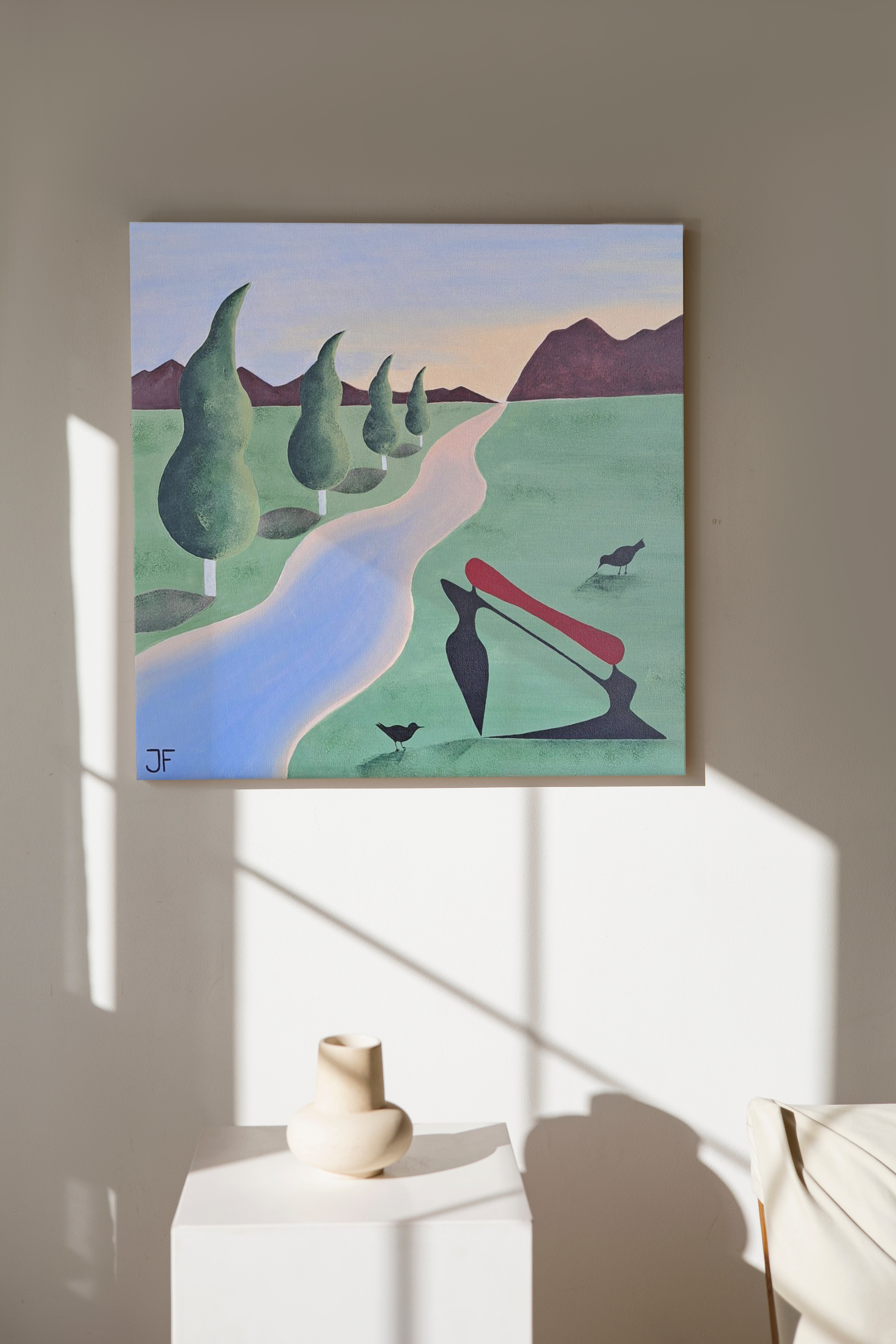 Persistance de l'esprit toile surréaliste